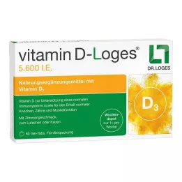 VITAMIN D-LOGES 5.600 IE wekelijkse depot kauwtabletten Familieverpakking, 60 stuks