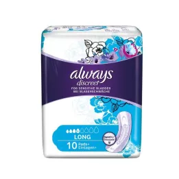 ALWAYS discrete incontinentie-inzet lang, 10 stuks