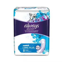 ALWAYS discrete incontinentie-inzet lang plus, 8 stuks