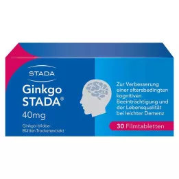 GINKGO STADA 40 mg filmomhulde tabletten, 30 stuks
