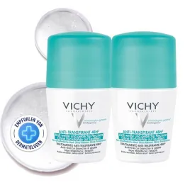 Vichy Deodorant Roll-on Anti Vlekken 48u, 2X50 ml