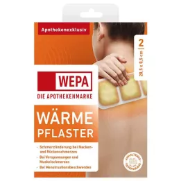 WÄRMEPFLASTER Nek/Rug 8,5x28,5 cm WEPA, 2 stuks