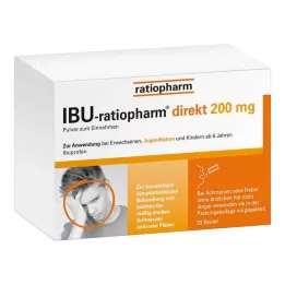 IBU-RATIOPHARM direct 200 mg poeder voor oraal gebruik, 20 stuks
