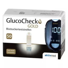 GLUCOCHECK GOLD Bloedglucoseteststrips, 50 stuks