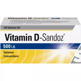 Vitamine D Sandoz 500 d.w.z. tabletten, 100 st