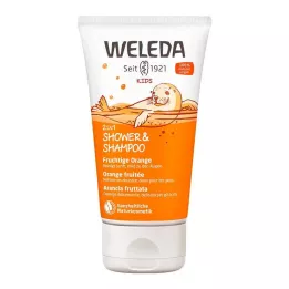 WELEDA Kids 2in1 Douche & Shampoo fruitig oranje, 150 ml