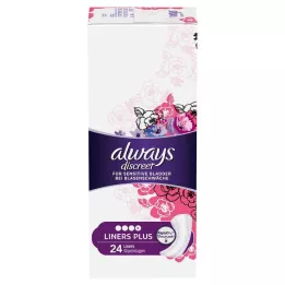 ALWAYS discrete incontinentie-inlegkruisje plus inlegkruisje, 24 stuks