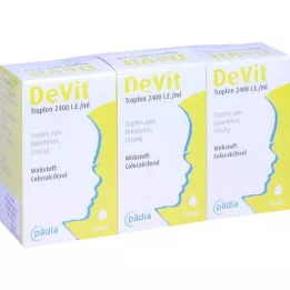 DEVIT Druppels 2400 IE/ml Orale druppels, 3X10 ml