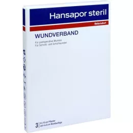 HANSAPOR Steril Wound Association 8x10 cm, 3 st