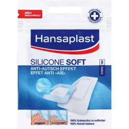 Hansaplast Siliconen zachte stroken bestrating, 8 st