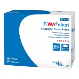 FIXIERBINDE elastiek 8 cmx4 m cellofaan, 1 st