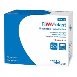 FIXIERBINDE elastiek 10 cmx4 m cellofaan, 1 st