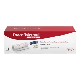 Draco fixatiegaas, rekbaar, 15 cm x 2 m, 1 stuk