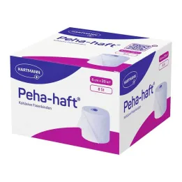 Peha-Haft bevestigingsverband latexvrij 6 cmx20 m, 8 stuks