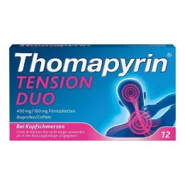 THOMAPYRIN TENSION DUO 400 mg/100 mg filmomhulde tabletten, 12 stuks