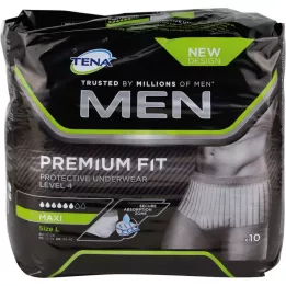 Tena Mannen Niveau 4 Premium Fit Beschermend Ondergoed Gr. L, 10 st