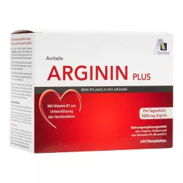 ARGININ PLUS Vitamine B1+B6+B12+Foliumzuur Filmomhulde Tabletten, 240 stuks