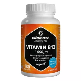 Vitamaze Vitamine B12 1.000 μg High-doseer veganistabletten, 180 st