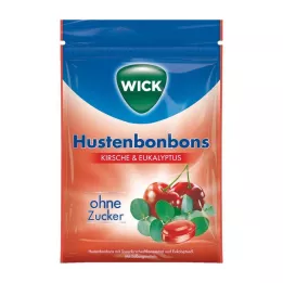 Wick Wildkirche &amp; eucalyptus snoep zonder suiker, 72 g