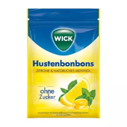 WICK Citroen & nat.Menthol Bonbons.Suikerzak, 72 g