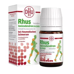 RHUS TOXICODENDRON D 6 tabletten voor reumatische pijn, 80 stuks