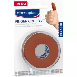 Hansaplast Zelfklevende vingerband 2.5cm x 5m skinf., 1 st