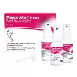 MINOXICUTAN Vrouwen 20 mg/ml spray, 3X60 ml