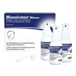 MINOXICUTAN Mannen 50 mg/ml Spray, 3X60 ml
