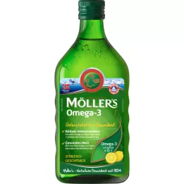 Omega-3-levertran van Möller met citroensmaak, 250 ml