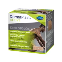 DERMAPLAST Actieve Kinesiologie Tape 5 cmx5 m beige, 1 st