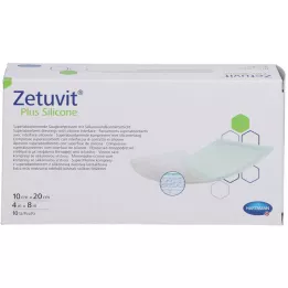 ZETUVIT Plus Siliconen steriel 10x20 cm, 10 st