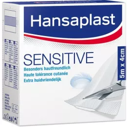 HANSAPLAST Gevoelige pleisters 4 cmx5 m rol, 1 st