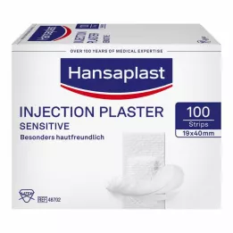 HANSAPLAST Gevoelige injectiepleister 1,9x4 cm, 100 stuks