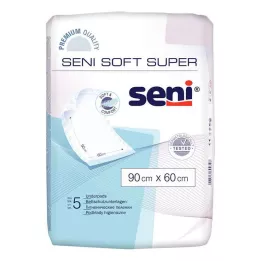 SENI Zachte Super Bedbeschermer 90x60 cm, 5 stuks