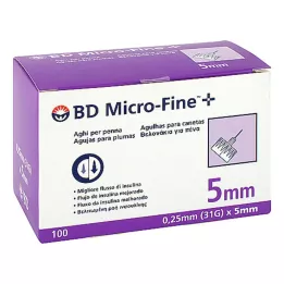 BD MICRO-FINE+ Pennaalden 0,25x5 mm, 100 stuks
