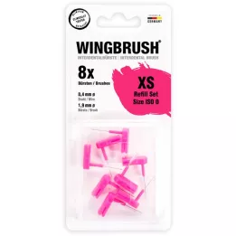 WINGBRUSH Navulset Interdentalb.ISO 0 klein, 8 stuks