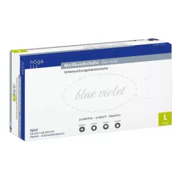 NITRIL Handschoenen niet-staal poedervrij maat L blauwviolet, 100 |2| stuks |2|
