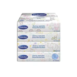 BÜBCHEN Gevoelige vochtige doekjes, 4X52 stuks