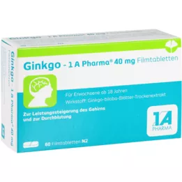 Ginkgo 1A Pharma 40 mg filmomhulde tabletten, 60 st