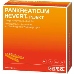 Pankreatic Hevert Injected Ampullen, 100 st