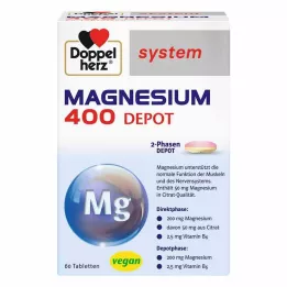 DOPPELHERZ Magnesium 400 Depot systeem tabletten, 60 stuks