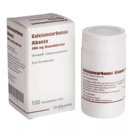 CALCIUMCARBONAT ABANTA 500 mg kauwtabletten, 100 stuks
