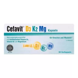 CEFAVIT D3 K2 Mg 2.000 IE harde capsules, 60 stuks