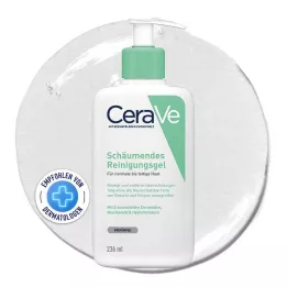CeraVe Schuimvormige reinigingsgel voor gezicht en lichaam, 236 ml