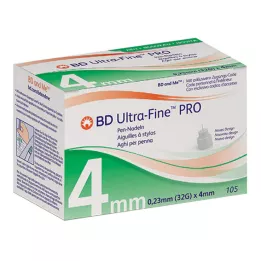 BD ULTRA-FINE PRO Pennaalden 4 mm 32 G 0,23 mm, 105 stuks