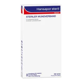Hansapor steriel wondverband 10x20 cm (3 stuks)