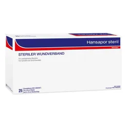 Hansapor steriel wondverband 10x20 cm (25 stuks)