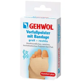 Gehwol voorvoetbeschermer met verband, rechts, groot, 1 stuk