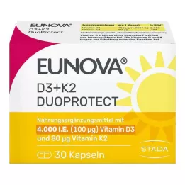 EUNOVA DuoProtect D3+K2 4000 IE/80 μg capsules, 30 stuks