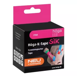 HÖGA-K-TAPE Silk 5 Cmx5 M L.Fr.Pink Kinesiol.tape, 1 st